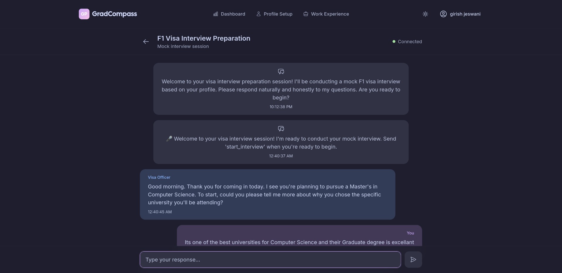 GradCompass F1 Mock